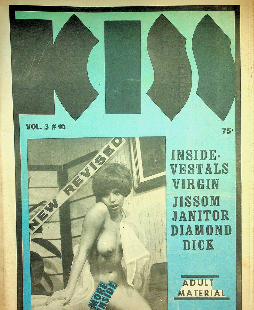 Kiss Adult Newspaper  Jissom Janitor / Diamond Dick  Vol.3 #10 1970's   090526lmp-GSC