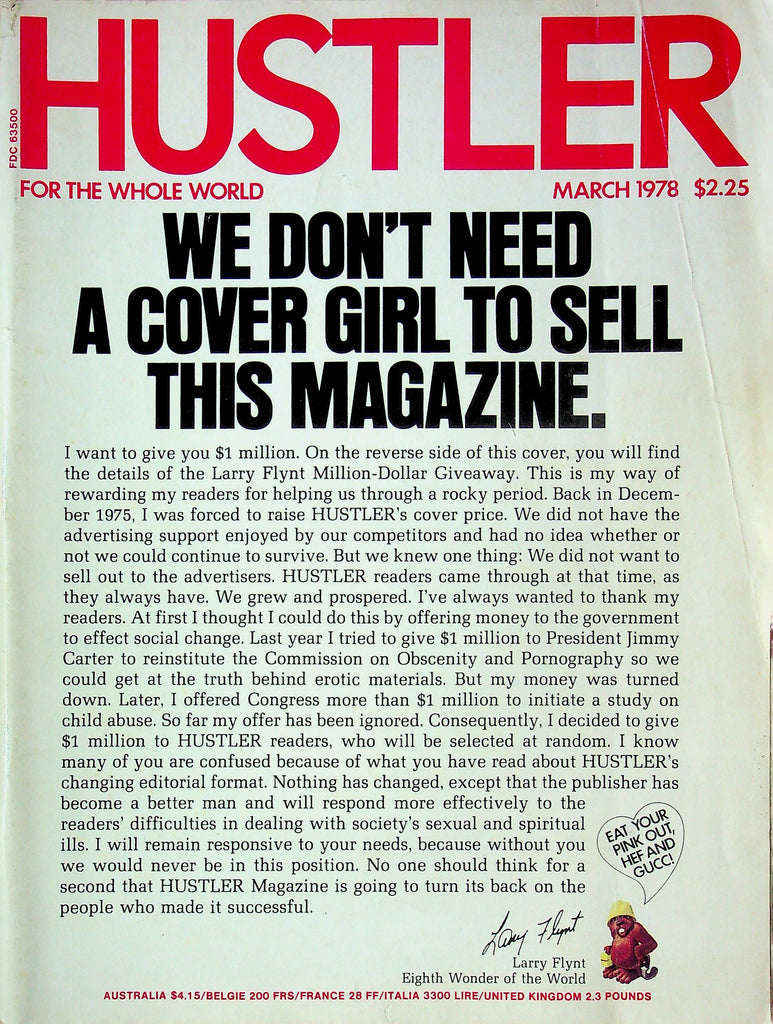 Hustler Magazine Racehorse Haynes March 1978 031924RP