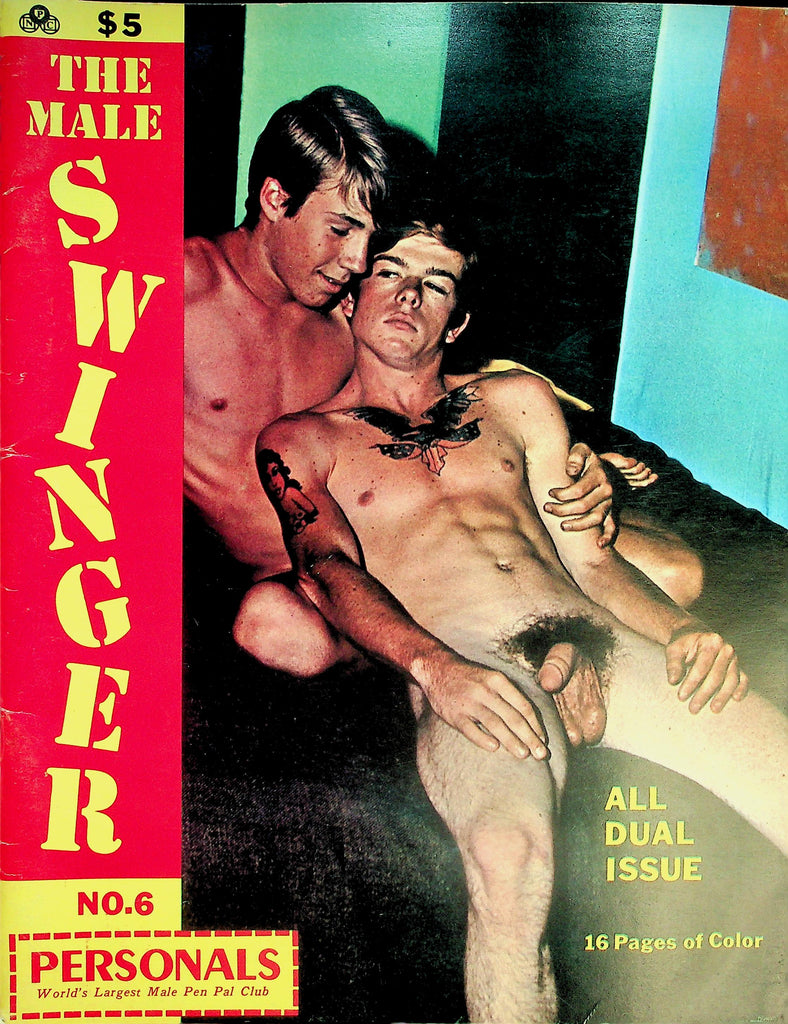 The Male Swinger Gay Contact Magazine   All Dual Issue  #6  1960's    043026lmp