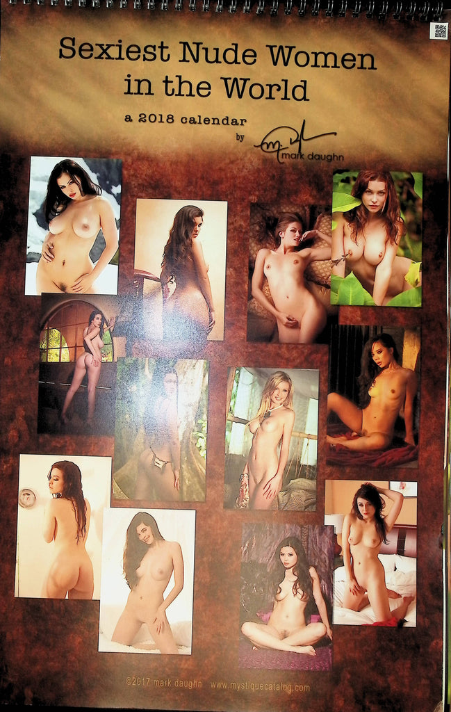 Sexiest Nude Women in the World 2018  Calendar by Mark Daughn Mystique 11x17" Spiral Bound Wall Calendar 051425AMCALOS