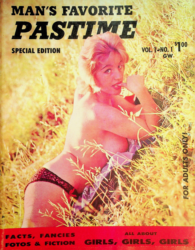 Man's Favorite Pastime Magazine  Centerfold Girl Olga / Beautiful Brooksy vol.1 #1  1961 Special Edition   091926lmp-GSC