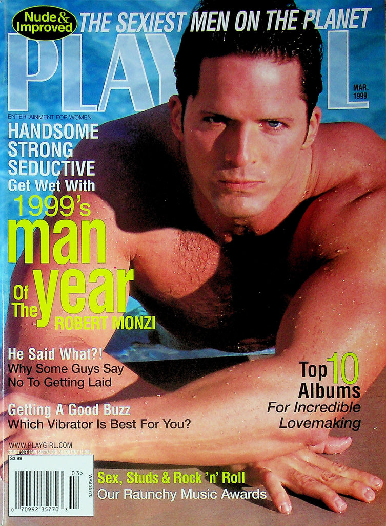 Playgirl Magazine Man Of The Year Robert Monzi March 1999 052325RP