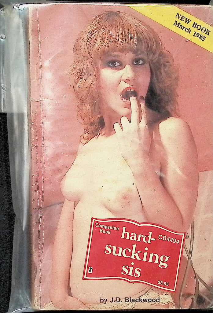 Hard-Sucking Sis by JD Blackwoood CB4494 March 1985 Companion Book Greenleaf Adult Paperback Novel-082924AMP