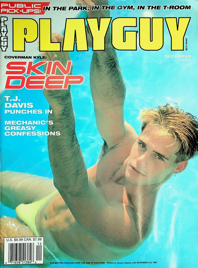 Playguy Gay Magazine  Cover Guy Kyle Skin Deep  December 1997   032226lmp