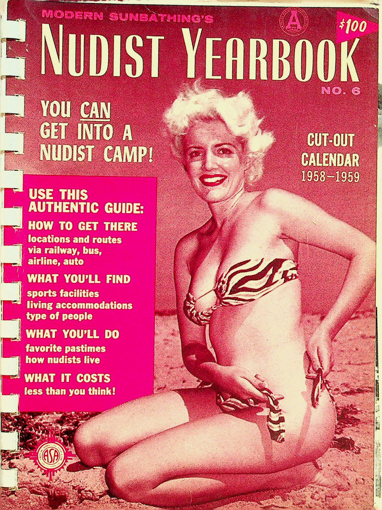 Modern Sunbathing's Nudist Yearbook Digest   You Can Get Into A Nudist Camp! w/Calendar  #6  1958       093026lmp-GSC