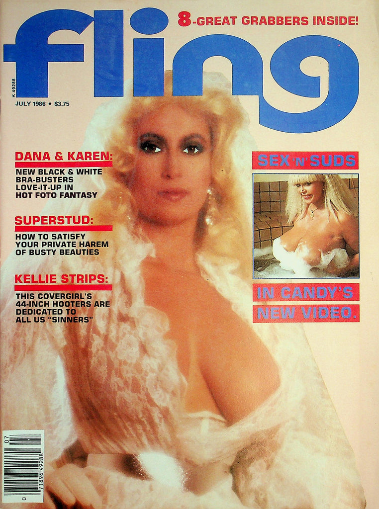 Fling Busty Magazine  Covergirl Kellie Everts, Titanic Toni, Candy Samples & More!  July 1986   072526lmp-GSC