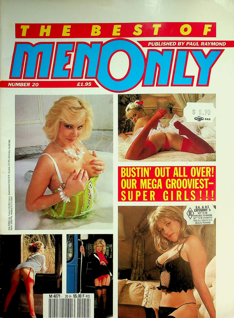 The Best Of Men Only Magazine  Mega Super Girls!  Trudi, Ginny & More! #20  1988  Paul Raymond   032726lmp