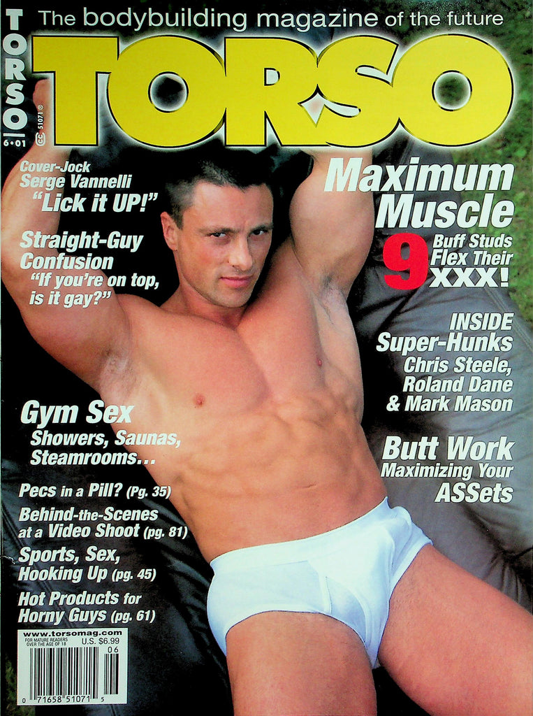 Torso Gay Magazine  Cover-Jock Serge Vannelli  June 2001     042026lmp