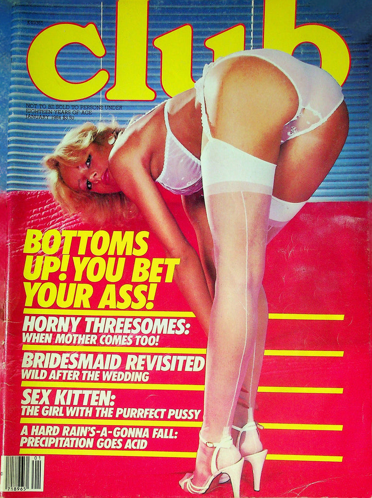 Club Magazine Bottoms Up! Horny 3somes January 1984 013124RP