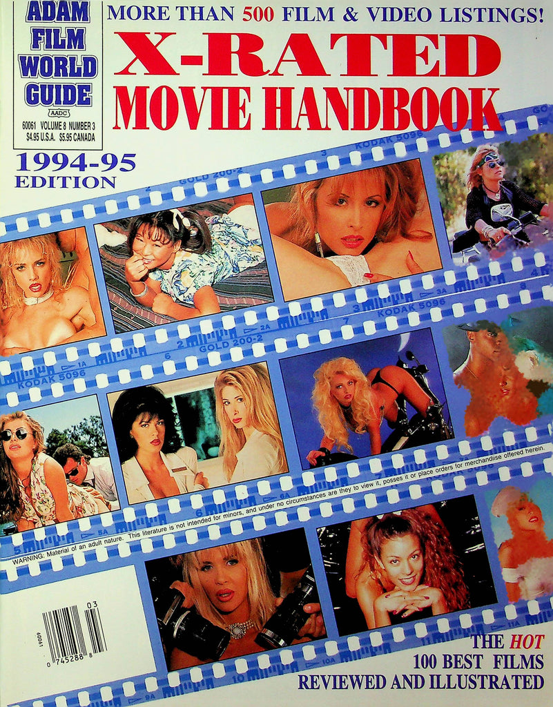 Adam Film World Guide X-Rated Movie Handbook Vol.8 No.3 1994-95 052423RP
