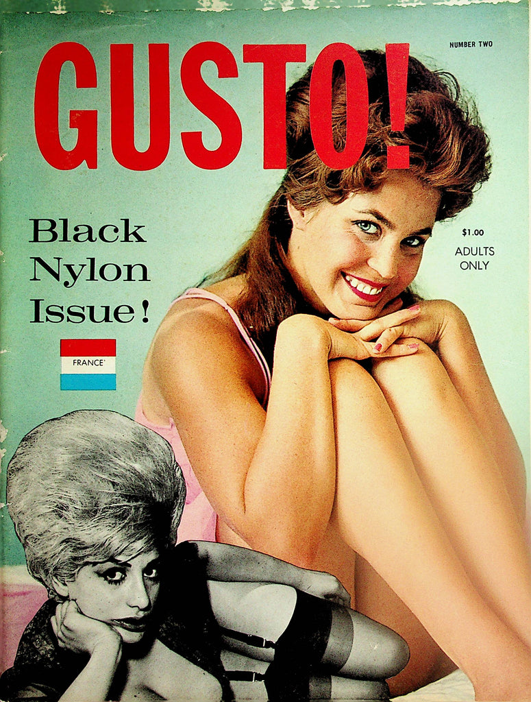 Gusto! Vintage Busty Magazine  Black Nylon Issue  #2  1962   022324lm-p