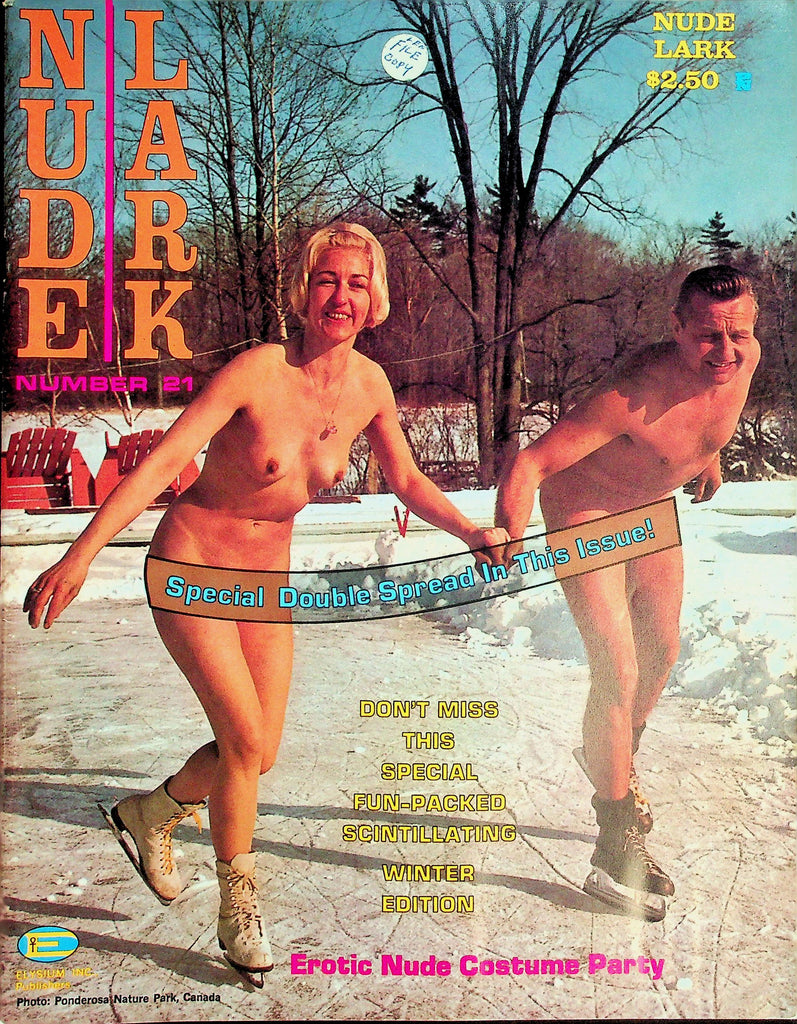 Nude Lark Nudist Magazine  Special Double Spread / Erotic Nude Costume Party  Winter Edition #21  1968 Elysium   071026lmp-GSC