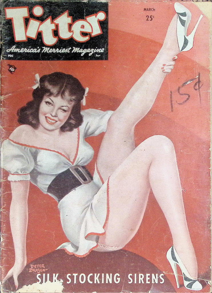 Titter America's Merriest Magazine Silk Stocking Series March 1960's   090826LLP