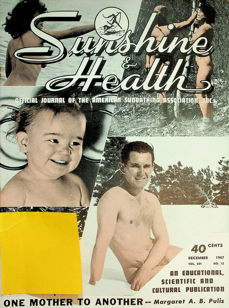 Sunshine & Health Nudist Magazine  Nudism Indoors / Canada Speaks  December 1947     040826lmp