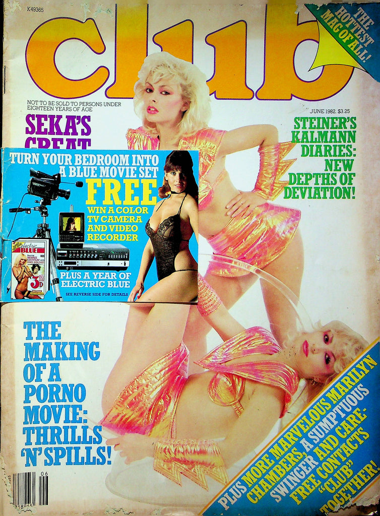Club International Magazine Seka & Marilyn Chambers June 1982 062123RP3
