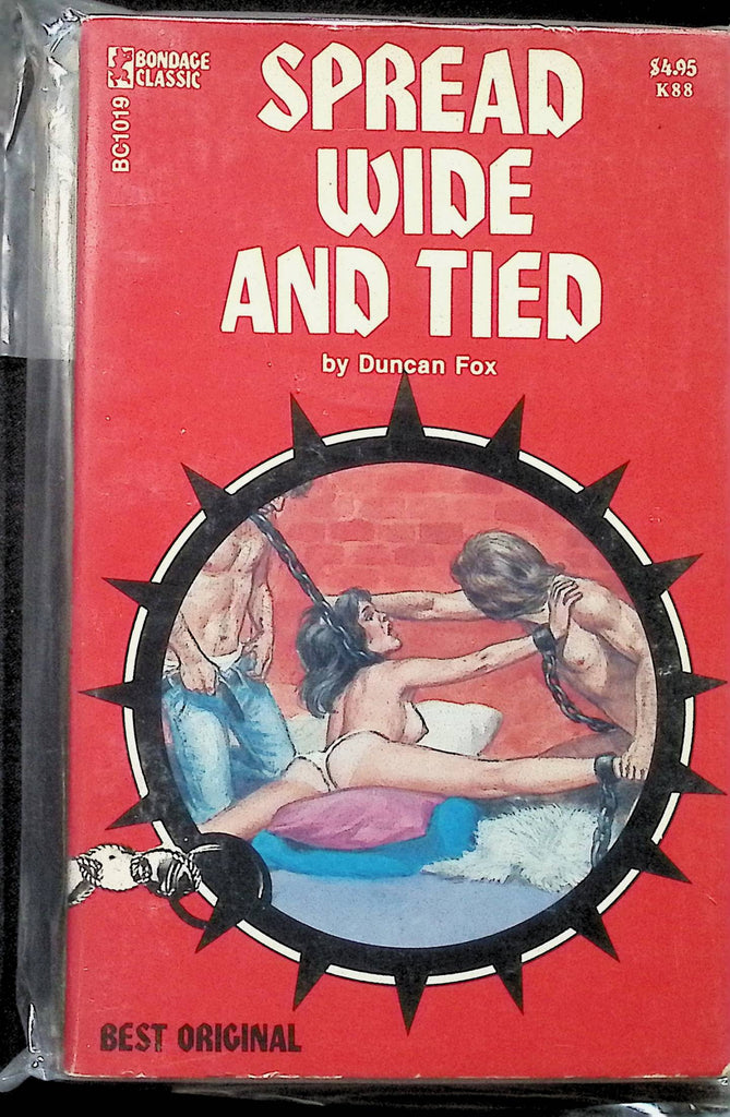 Spread Wide and Tied by Duncan Fox BC1019 1970s Best Original Greenleaf Bondage Classic BDSM Bondage Fetish Adult Paperback Novel -111424AMP