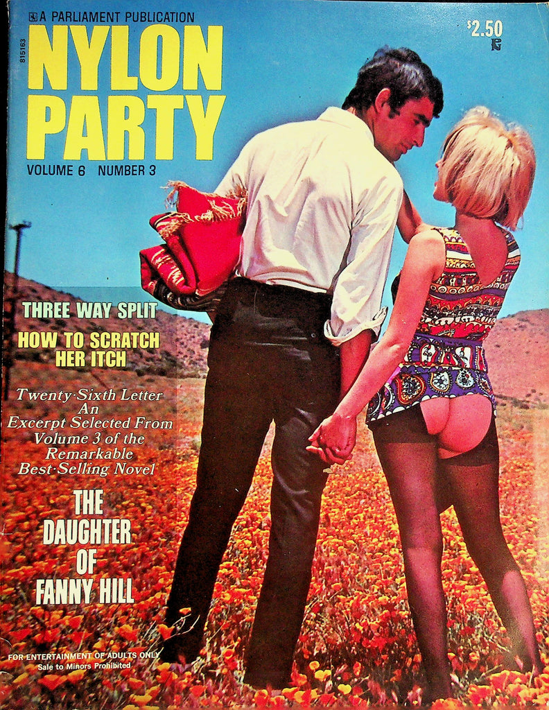 Nylon Party Magazine  Three Way Split  / Excerpt From Novel : The Daughter Of Fanny Hill  vol.6 #3  1961 Parliament  091626lmp-GSC