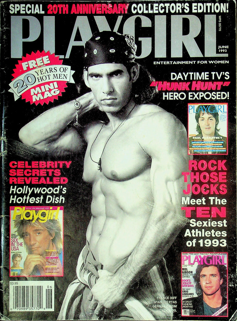 Playgirl Magazine 20 Year Anniversary Hunk Hunt Ft. Steve Reinhardt June 1993 042325RP