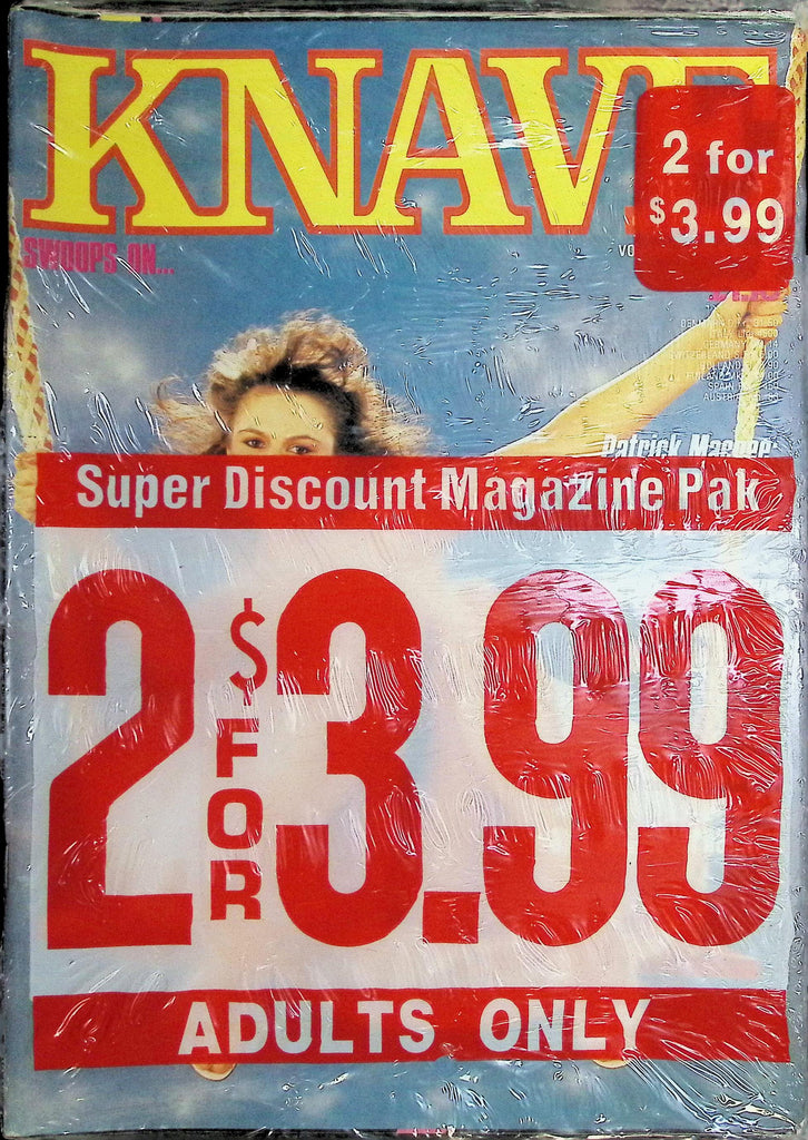 Lot of 2 Magazines: Knave & Razzle  New/Sealed 1980s 091926LLP