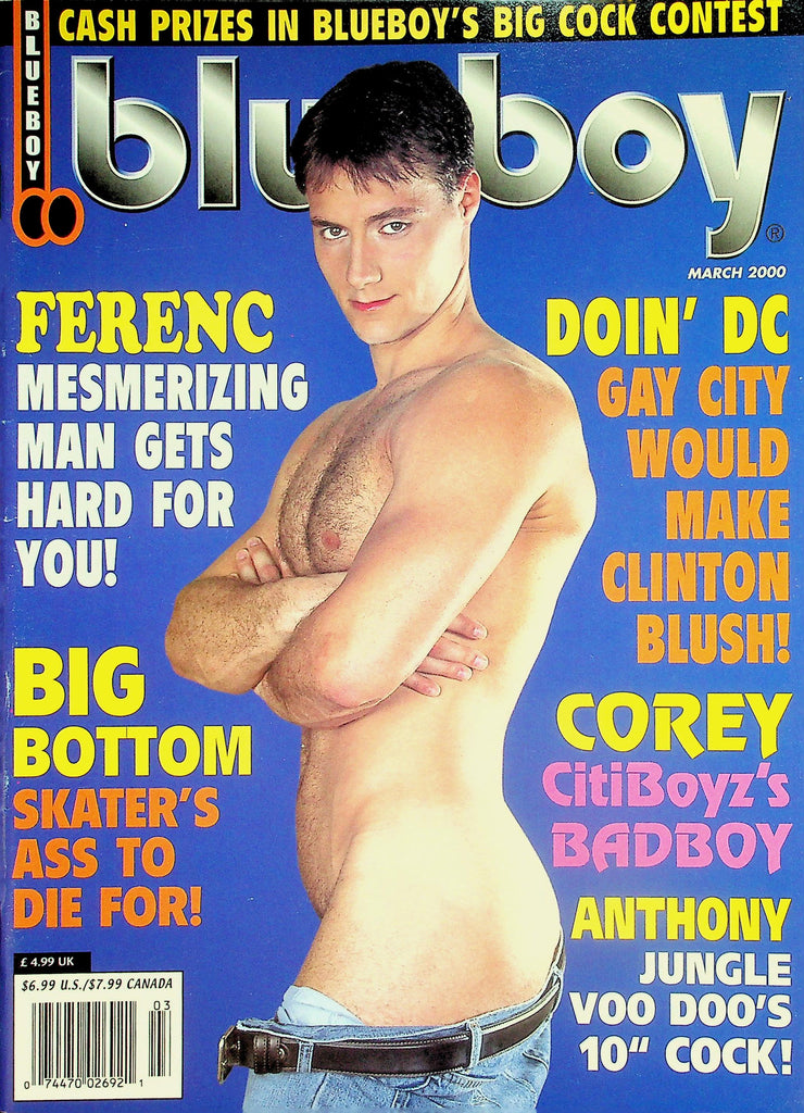 Blueboy Gay Magazine  18+ Cover Guy Ferenc  March 2000    031226lmp