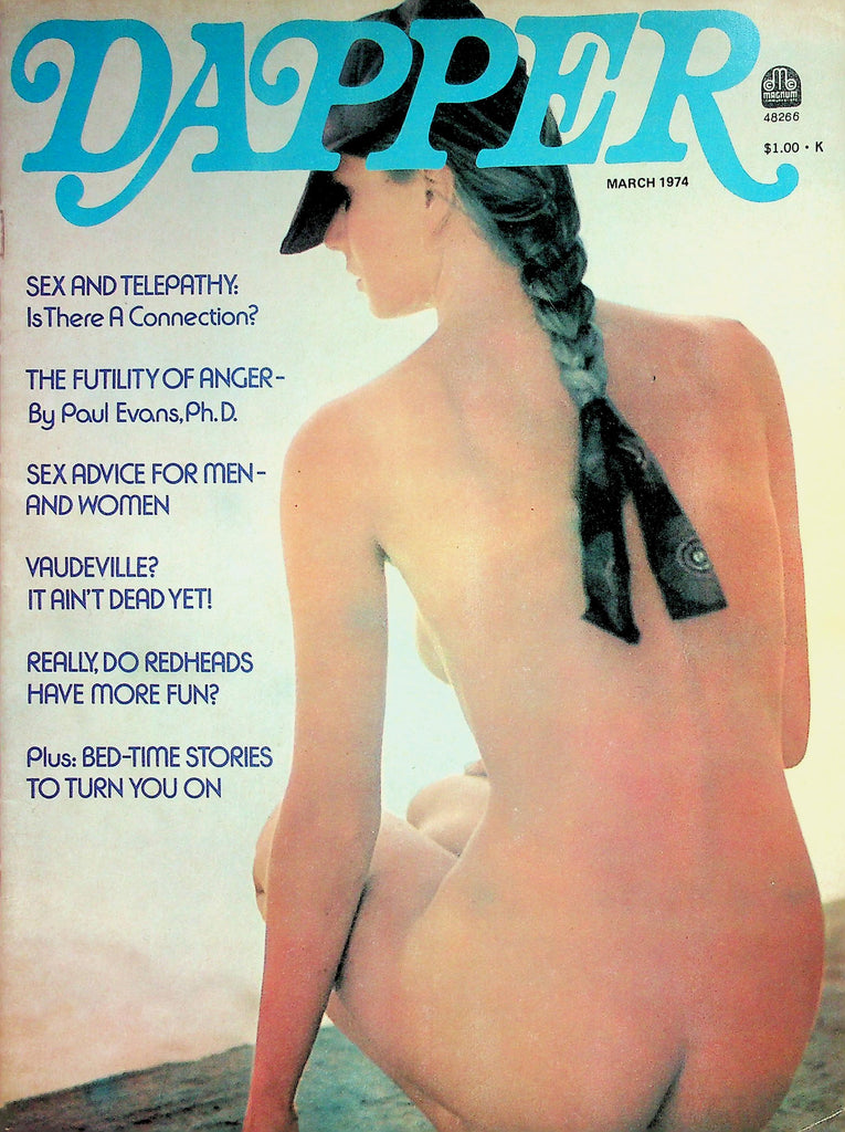 Dapper Magazine  Centerfold Girl Lenore Norton / Sex Advice For Men & Women  March 1974   042826lmp2