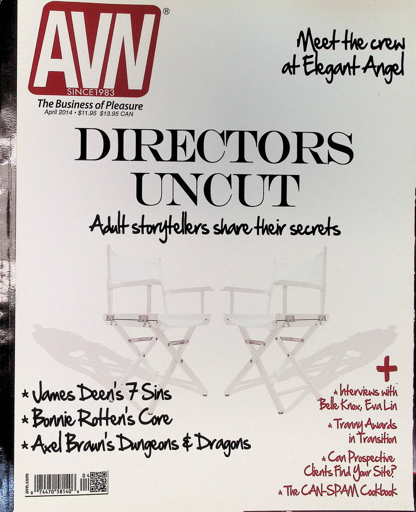 AVN Adult Video News Magazine April 2014 James Deen Belle Knox Eva lin 101825AMP