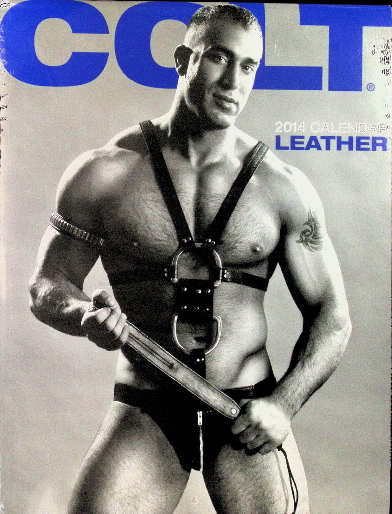 Colt Studio Leather 2014 Wall Calendar Gay Man BIG Hunky Buff Men 041326AMP