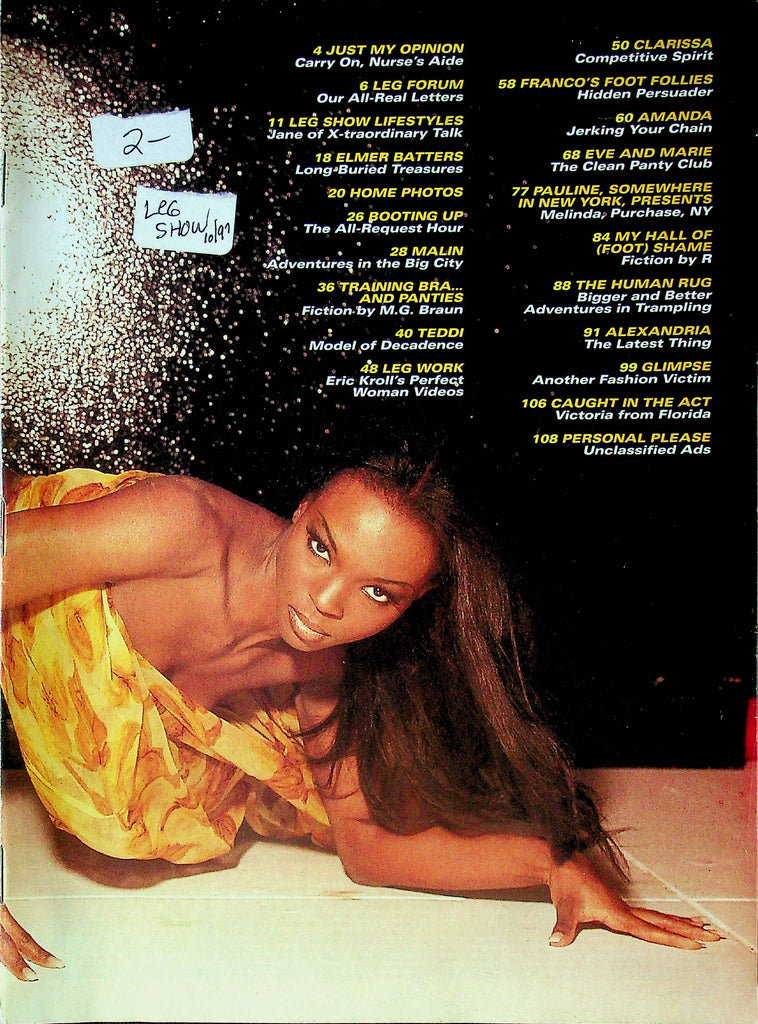 Leg Show Magazine Clarissa & Malin October 1997 good reading copy 020924RP