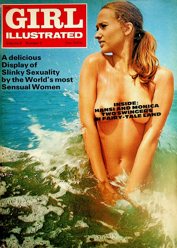 Girl Illustrated Magazine  World's Most Sensual Women / Hansi & Monica Two Swingers In Fairy-Tale Land  vol.5 #3 1960's  Switzerland    021224lm-p