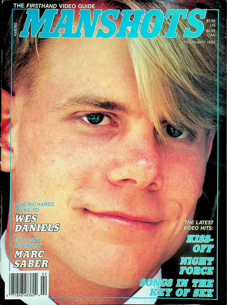 Manshots Gay Magazine   Wes Daniels / Kiss Off  February 1993    041626lmp