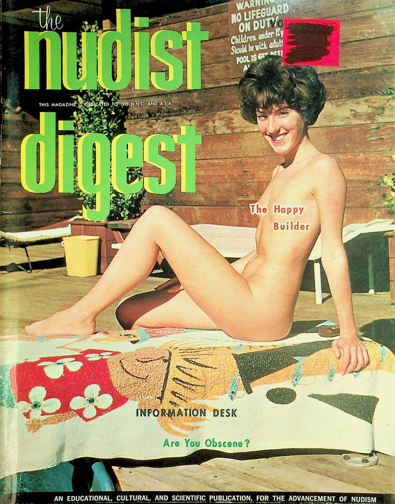 The Nudist Digest Magazine  The Happy Builder / Are You Obscene ?  vol.2 #1 1960's  050726lmp