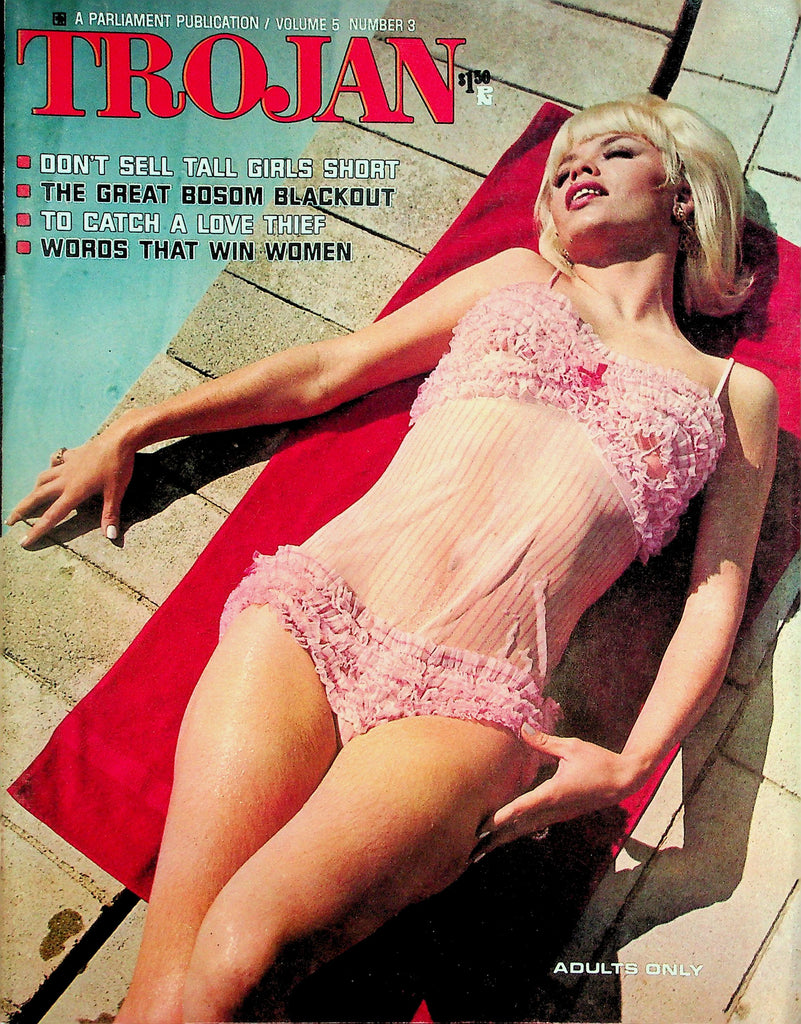 Trojan Magazine  Covergirl Kitty /Centerfold Girl Lilly  vol.5 #3 1967 Parliament   100826lmp-GSC
