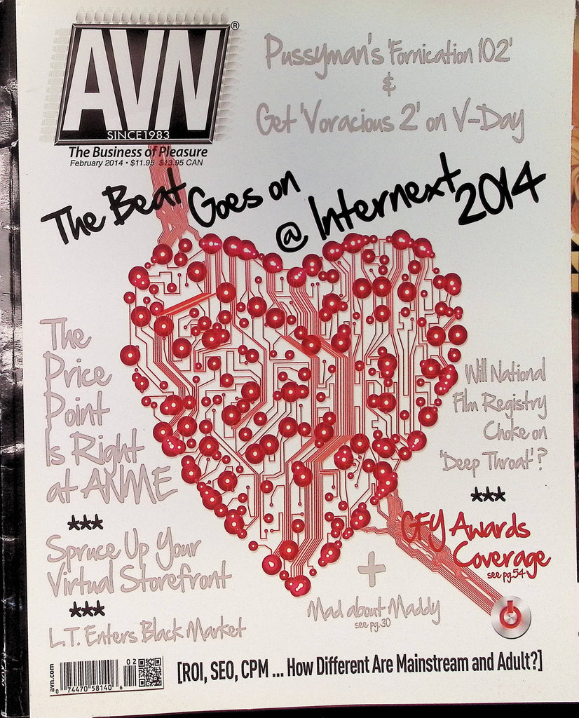AVN Adult Video News Magazine February 2014 Pussyman and more Mad about Maddy 101825AMP