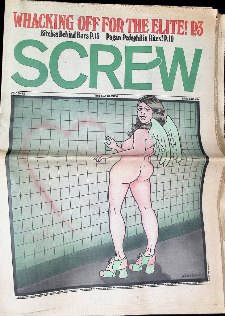Screw Newspaper #207 1973 The Sex Review Bitches Behind Bars Fetish Men's Adult Newspaper -081524AMP2