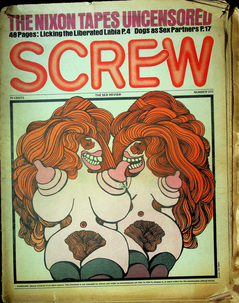 Screw Men's Newspaper Last Tango In Lindenhurst May 27 1974 No.273 061124OSRP