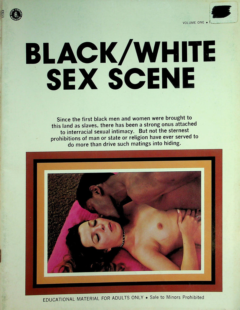 Black/White Sex Scene Magazine  Love Across Racial Lines / The Liberated Black Woman  vol.1 #1  1972     091726lmp-GSC