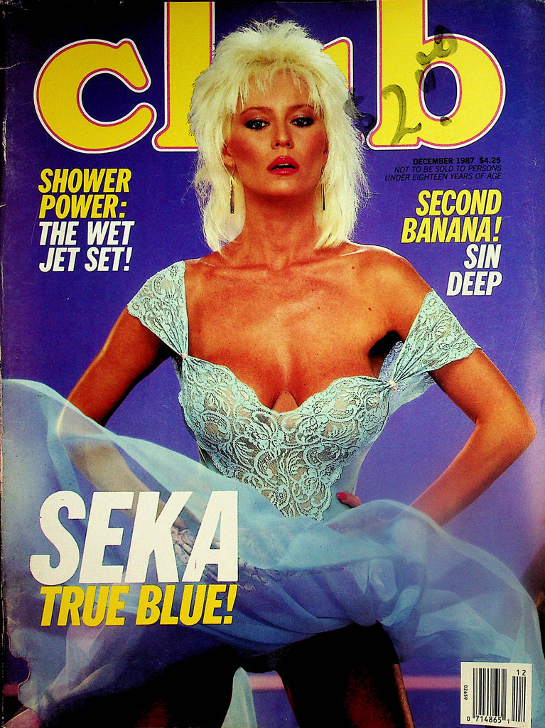 Club Magazine  Seka / Zoe December 1987   Paul Raymond     091824lm-p