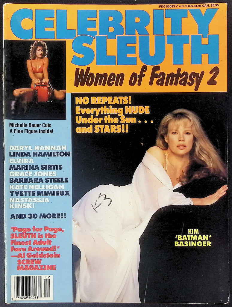 CLEARANCE Celebrity Sleuth Magazine Vol.4 No.2 1990 ft. Daryl Hannah, Linda Hamilton, Barbera Steele 101525AKP-23