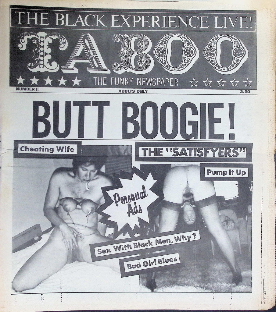 Taboo The Funky Newspaper #10  1980's Butt Boogie    092626LLP2
