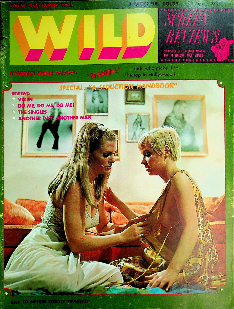 Wild Screen Reviews Magazine  Vixen, Do Me, Do Me! and More!  vol.1 #3  1969    061626lmp-GSC