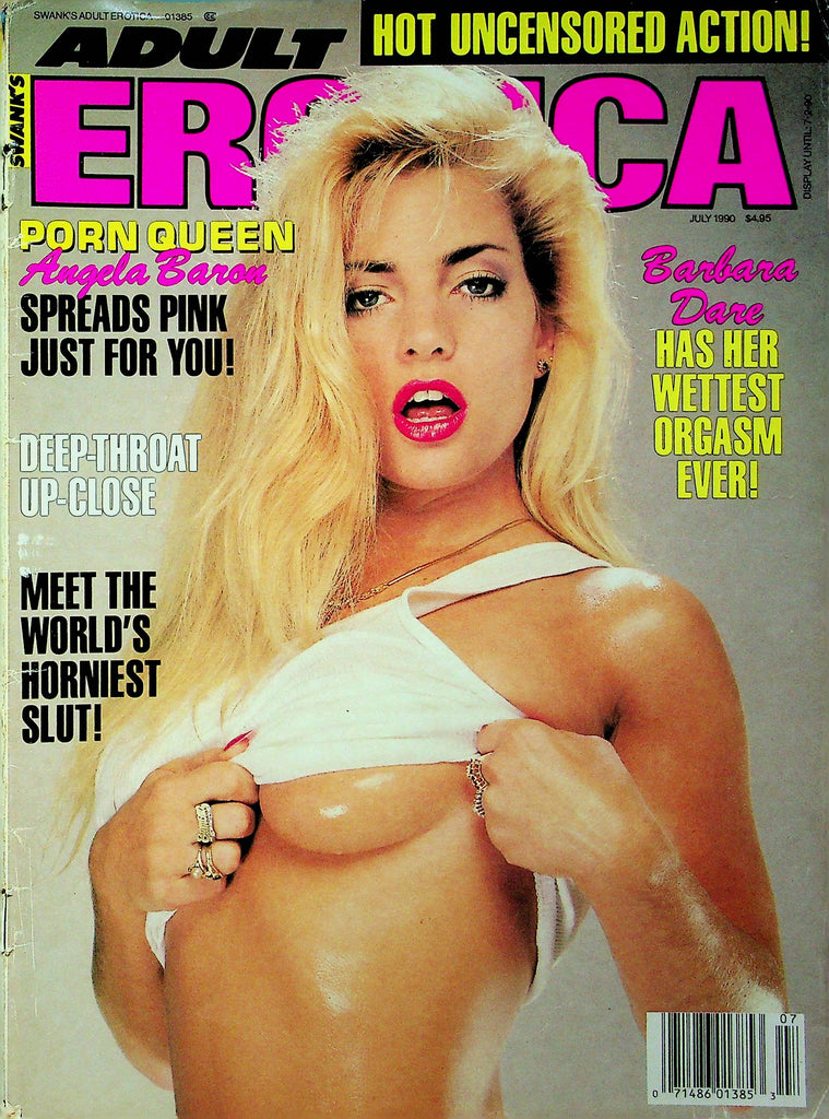 Swank's Adult Erotica Magazine Barbara Dare & Angela Baron July 1990 090623RP