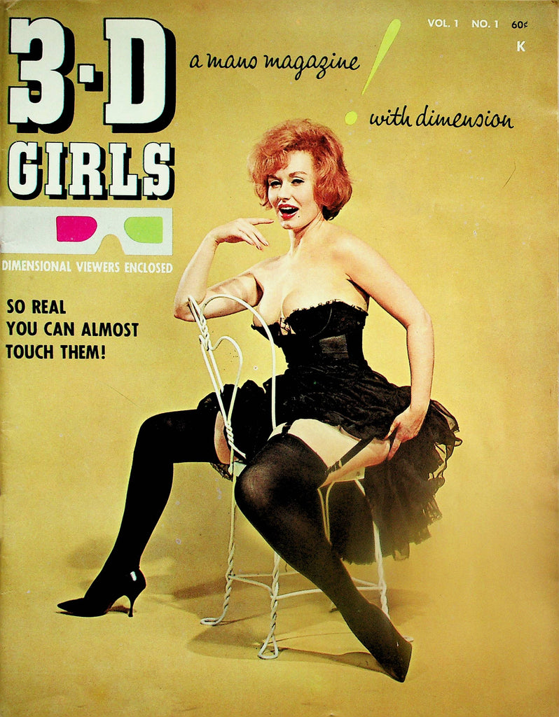 3-D Girls Vintage Magazine vol.1 #1   1965 w/glasses    091525lm-p