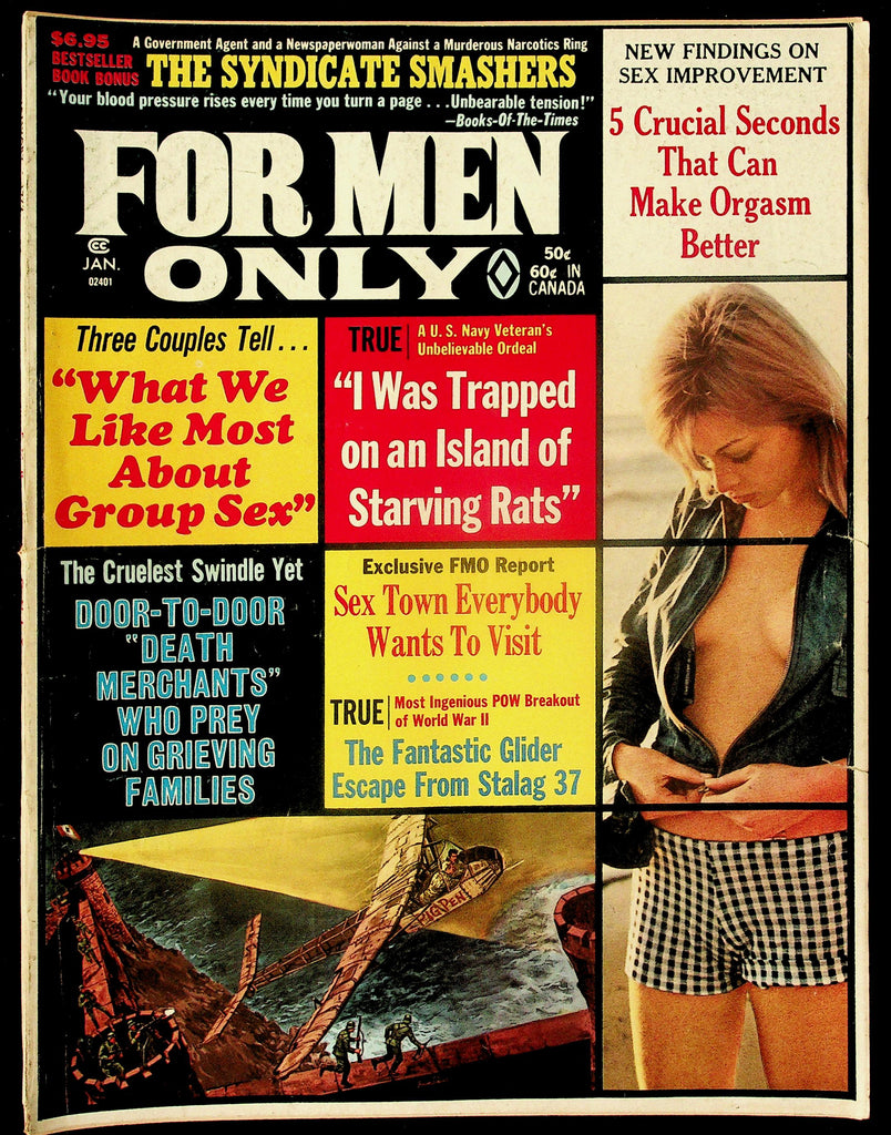 For Men Only Adult Magazine V19, No. 1 Jan. 1972 The Naked Masseuse Feature 082026hrp-80