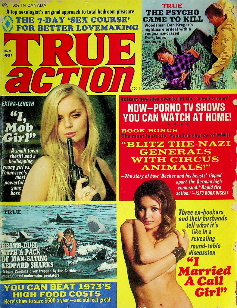 True Action Men's Magazine Peggy's Wildest Summer October 1973 062024RP