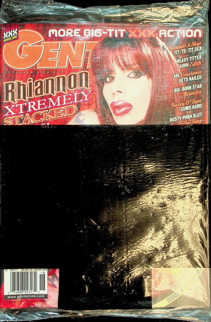 Gent Busty Magazine  Covergirl Rhiannon  December 2006  New/Sealed   032226lmp