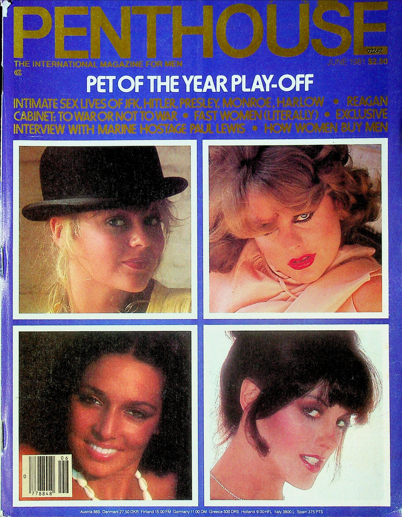 Penthouse Magazine Pet Of The Year Play-Off Ft. Paul Lewis June 1981 101525RP-