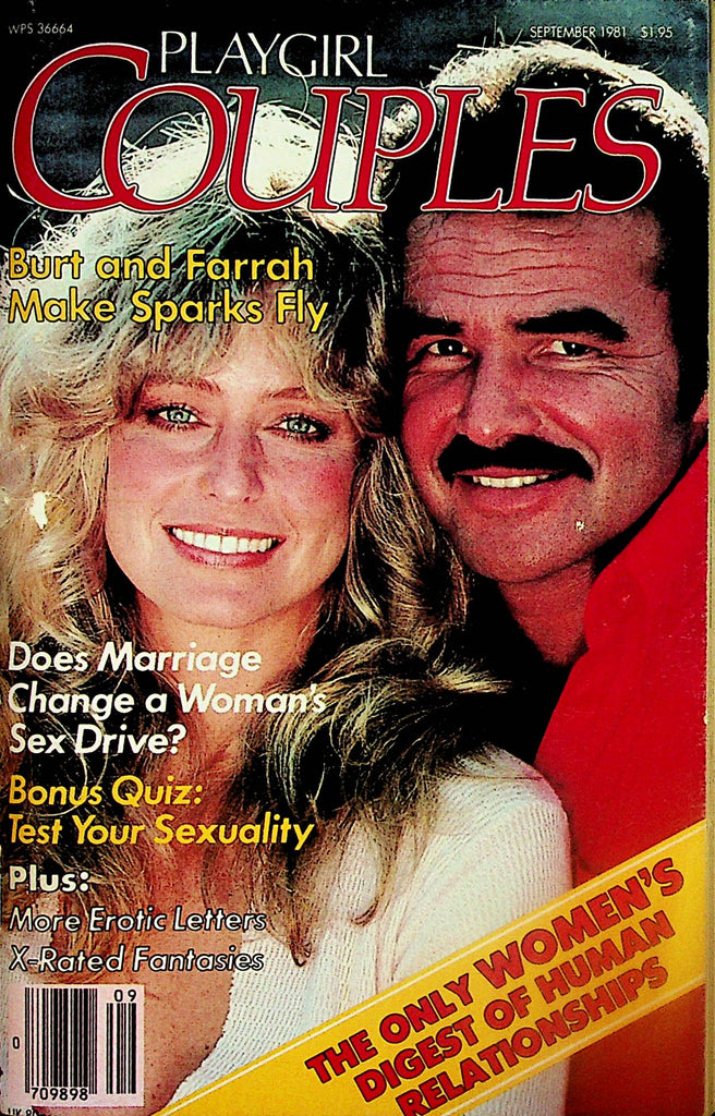 Playgirl Couples Digest Magazine  Farrah Fawcett & Burt Reynolds  September 1981     052524lm-p