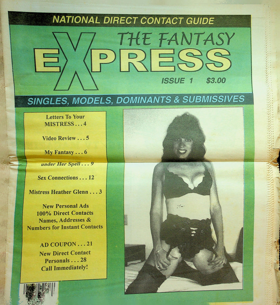 The Fantasy EXpress Fetish Newspaper  Sex Connections / Mistress Heather Glenn  #1 1997   050726lmp