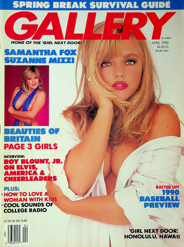 Gallery Magazine Ft. Samantha Fox & Suzanne Mizzi April 1990 101425RP-