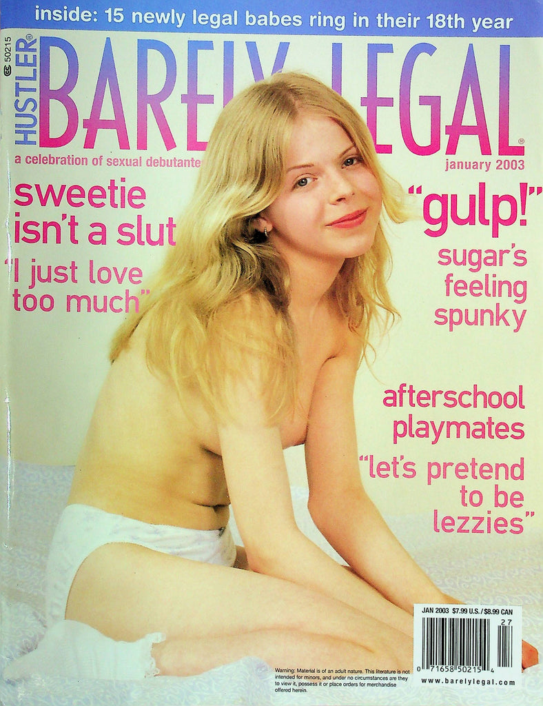 Hustler's Barely Legal Magazine Kaylee & Dulcie January 2003 101424RP2